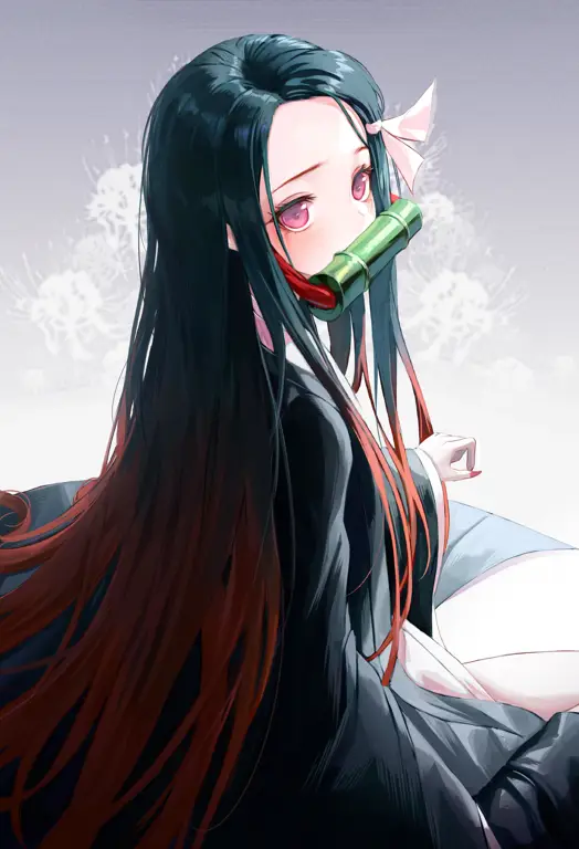 Gambar Nezuko Kamado dari Kimetsu no Yaiba