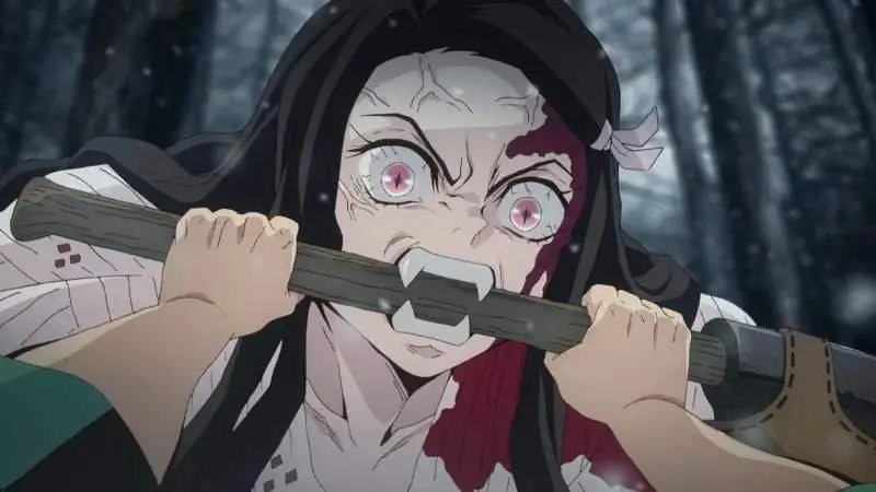 Nezuko Kamado dalam Kimetsu no Yaiba episode 8