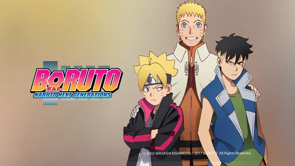 Menonton Boruto di TV