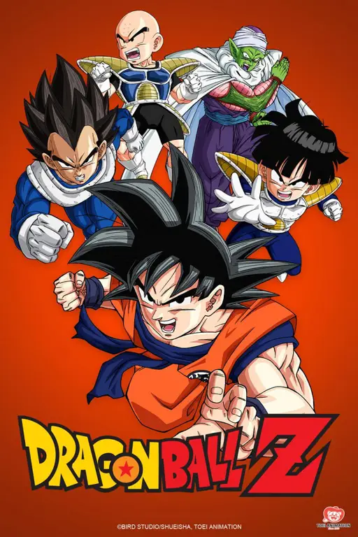 Antarmuka Crunchyroll yang menampilkan Dragon Ball Z