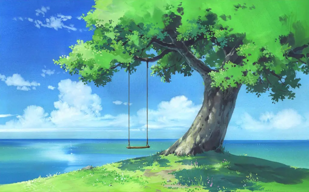 Nikmati keindahan visual anime full HD Pemandangan Anime Definisi Tinggi