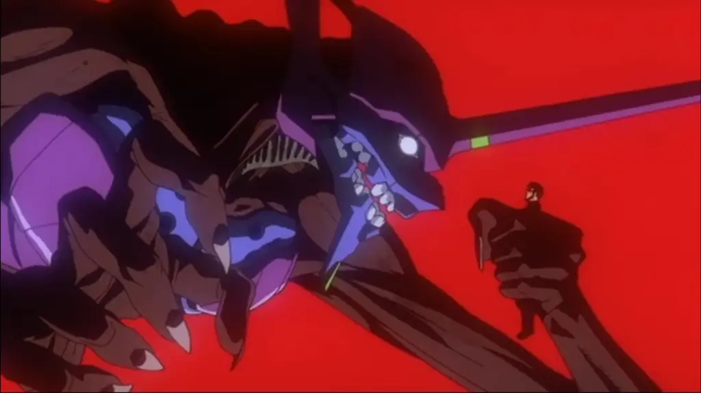 Screenshot adegan menarik dari Evangelion