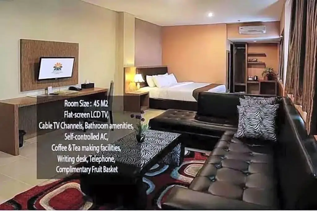 Kamar hotel mewah di Bandar Lampung