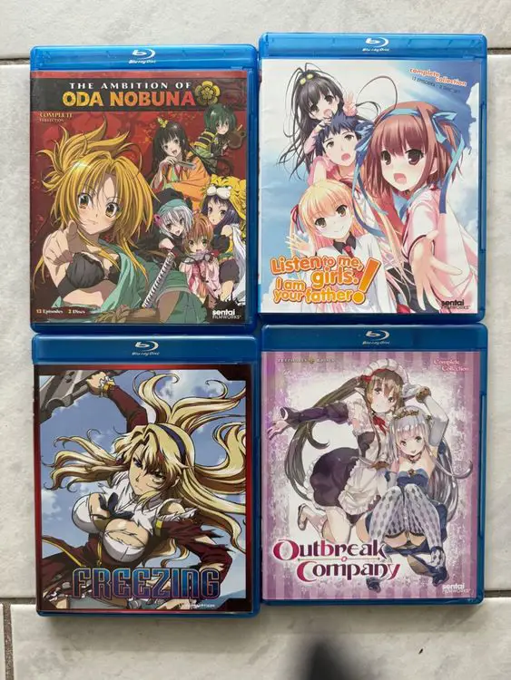 Gambar anime berkualitas tinggi dengan cakram Blu-ray