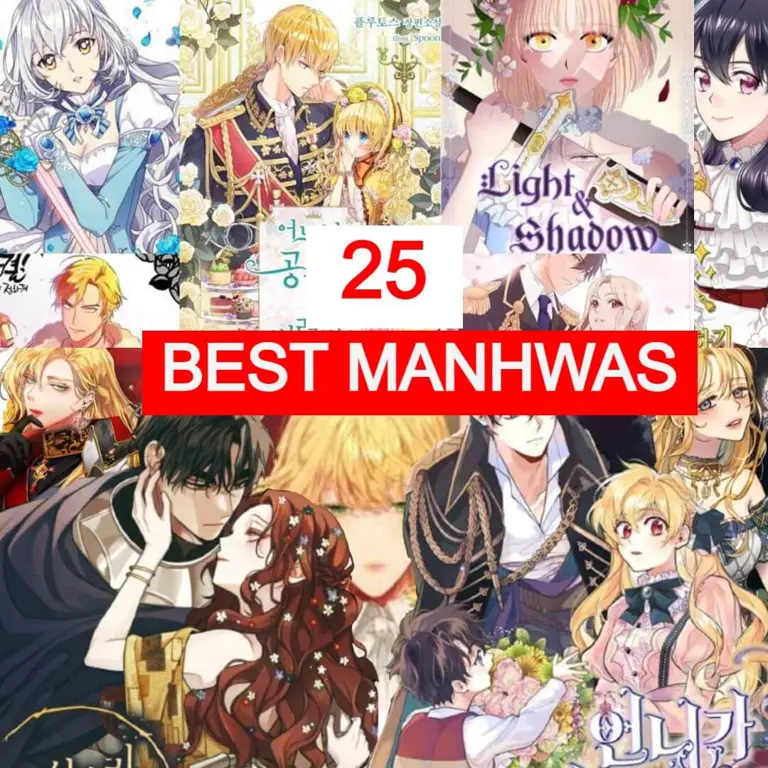 Seseorang membaca manhwa di ponsel