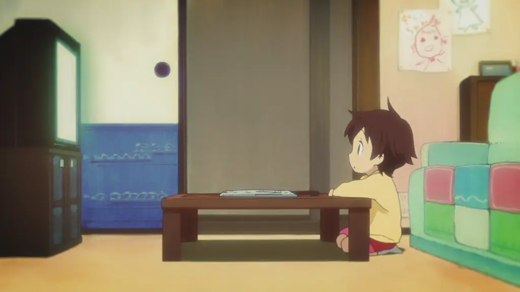 Nikmati pengalaman menonton Throne of Seal Orang menonton anime di laptop