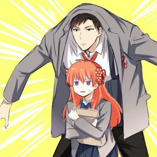 Nozaki dan Chiyo, dua karakter utama dalam Gekkan Shoujo Nozaki-kun Gambar Nozaki dan Chiyo