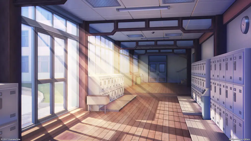 Suasana sekolah SMA di Jepang, setting utama anime Kyou Kara Ore Wa!!