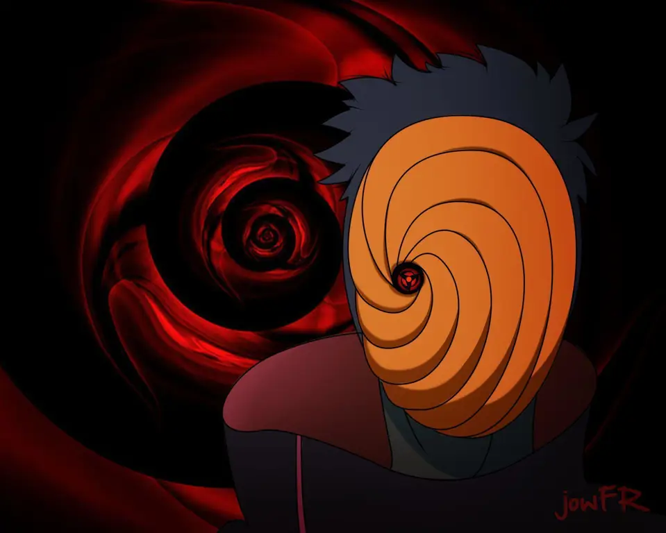 Gambar Obito Uchiha dengan Maskernya