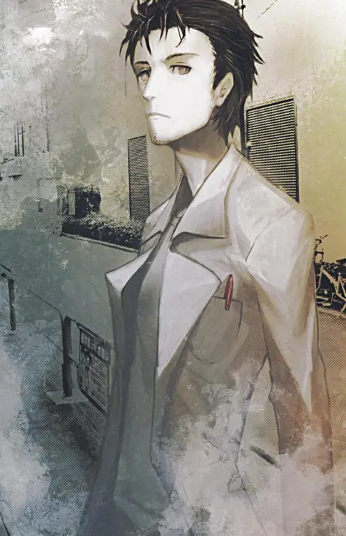 Gambar Okabe Rintarou, tokoh utama Steins;Gate