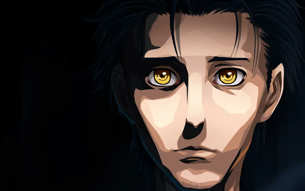 Gambar Okabe Rintarou, karakter utama Steins;Gate