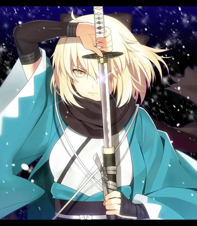 Gambar Okita Souji dari Fate Grand Order