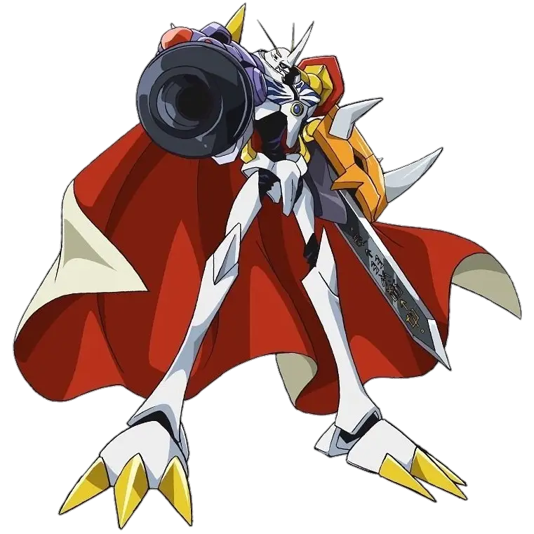 Gambar Omegamon, Digimon gabungan dari WarGreymon dan MetalGarurumon