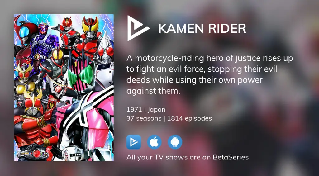 Berbagai pilihan streaming Kamen Rider