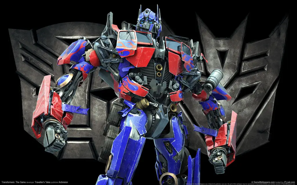 Gambar Optimus Prime, karakter utama dalam film Transformers