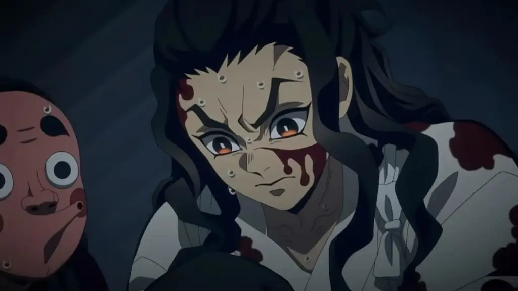 Gambar Haganezuka, pandai besi eksentrik di Kimetsu no Yaiba