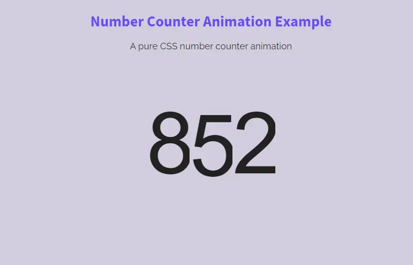 Tutorial pembuatan animated counter CSS