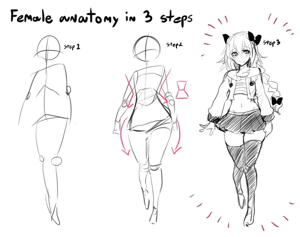 Tutorial sketsa anatomi anime