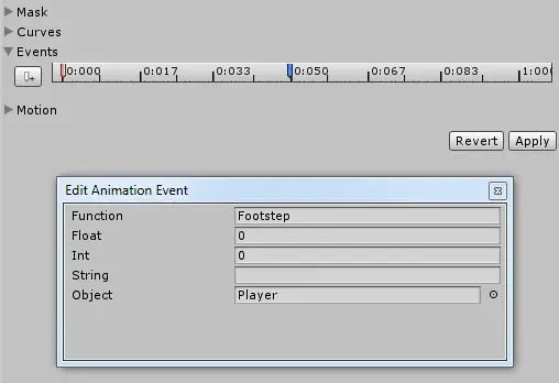 Tutorial penggunaan Animation Event di Unity