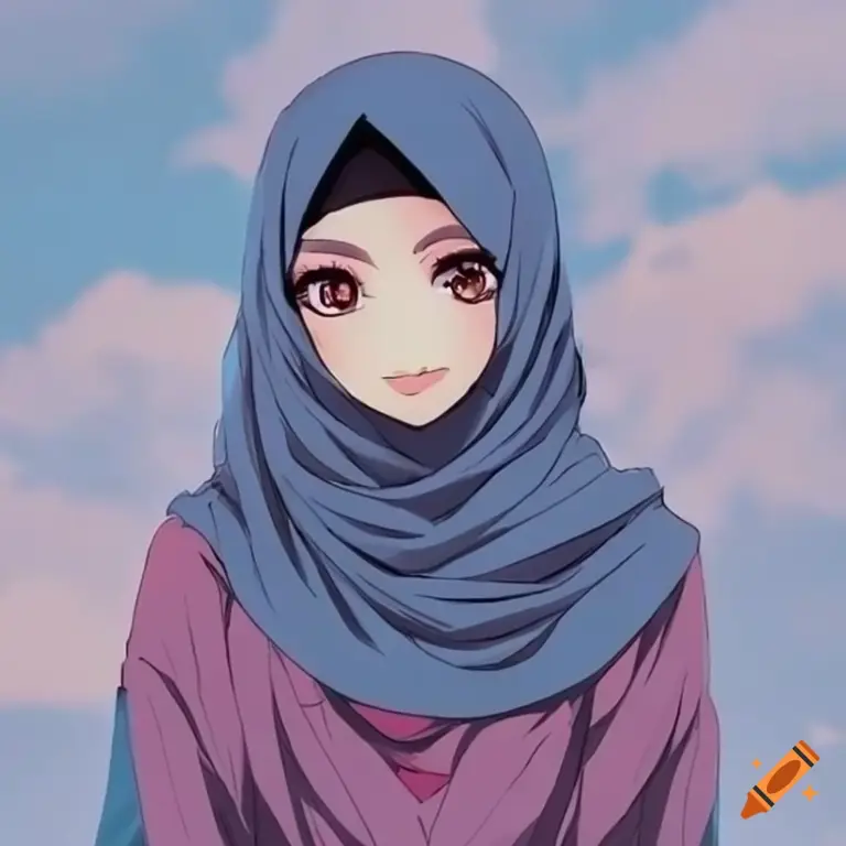 Tutorial hijab gaya anime