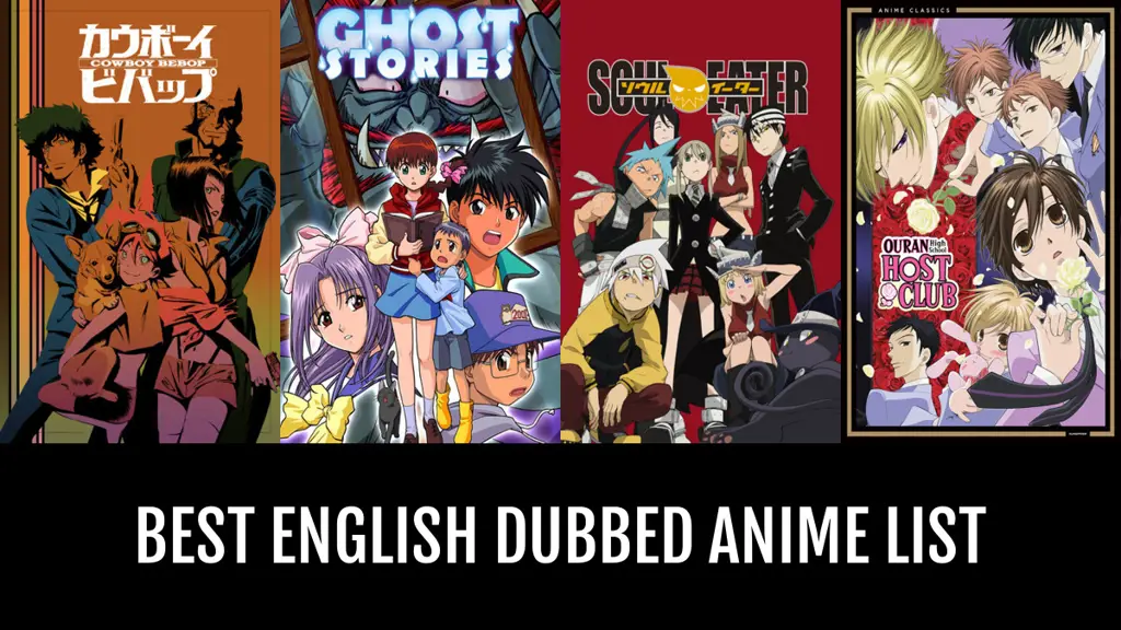 Gambar panduan menemukan anime berbahasa Inggris