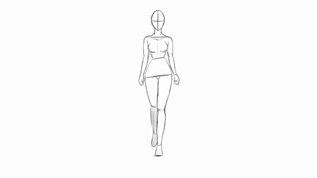 Panduan menggambar pose berjalan anime Referensi pose berjalan karakter anime