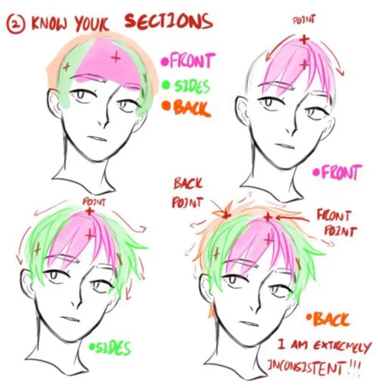 Tutorial menggambar rambut anime dari belakang