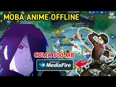 Cara mengunduh game moba anime offline di smartphone.