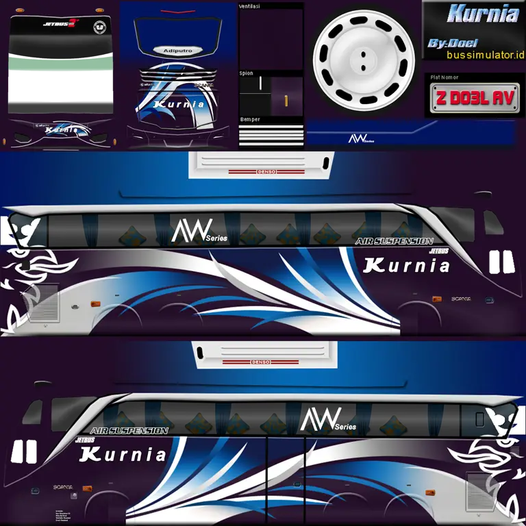 Proses pengunduhan livery bussid shd anime