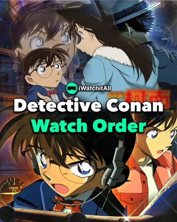 Infografis panduan menonton Detective Conan