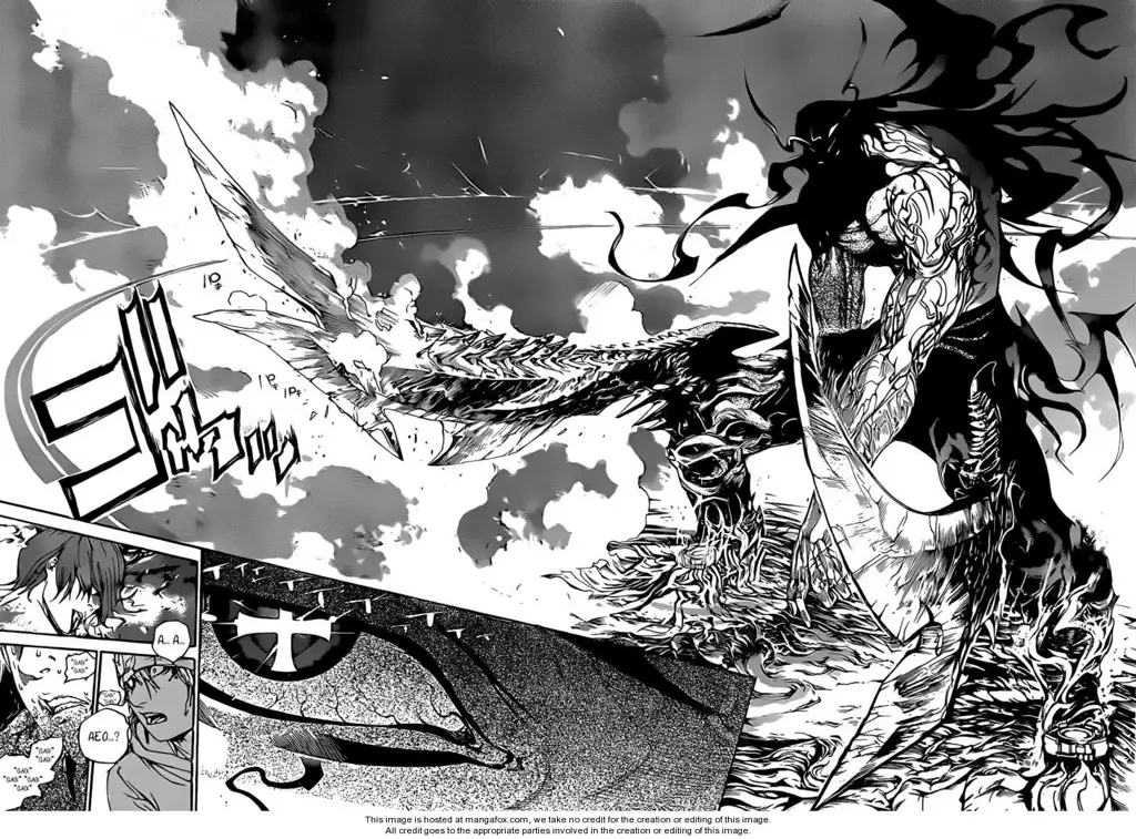 Panel manga Air Gear yang penuh aksi