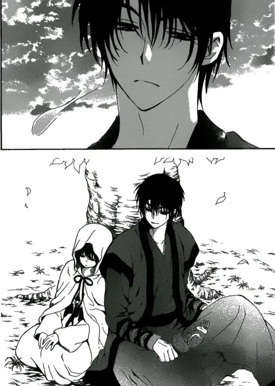 Panel-panel manga Akatsuki no Yona yang dinamis