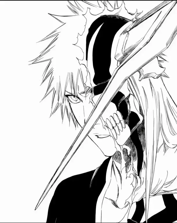 Panel manga Bleach chapter 605 yang menampilkan pertarungan seru.