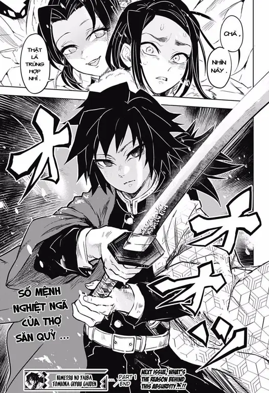 Panel manga Demon Slayer