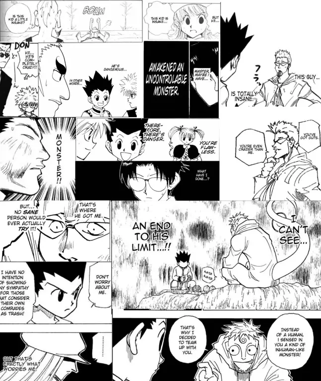 Gambar panel manga Hunter x Hunter