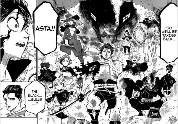 Panel manga Black Clover 330 yang menegangkan