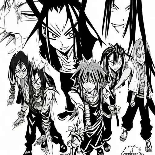 Gambar panel manga Shaman King