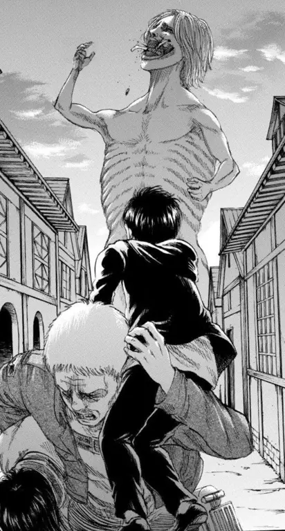 Panel Manga yang Menarik di Chapter 137 Gambar panel-panel manga dari Attack on Titan Chapter 137