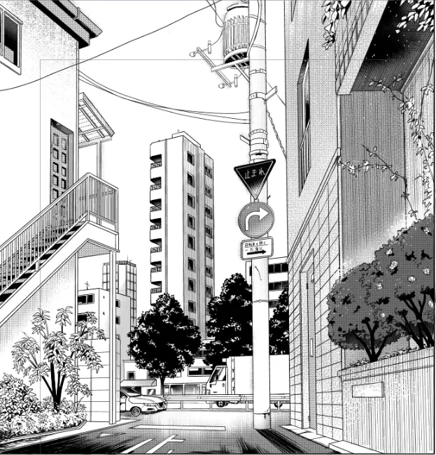 Gambar beberapa panel manga High & Low yang menarik