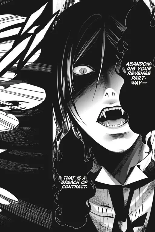 Panel manga Black Butler Chapter 134 yang menegangkan