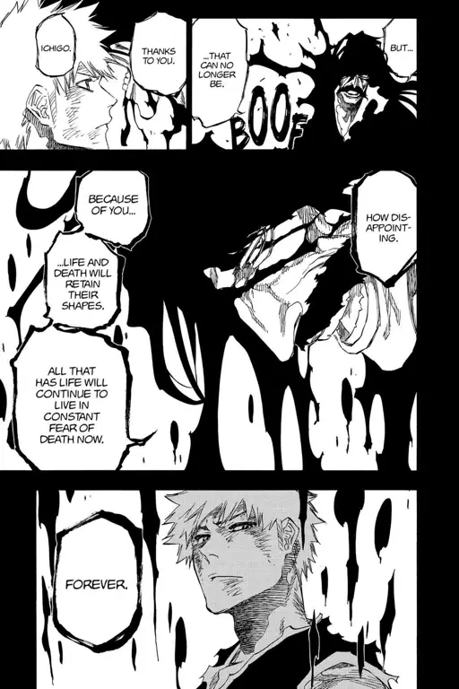 Panel manga Bleach chapter 669 yang menegangkan