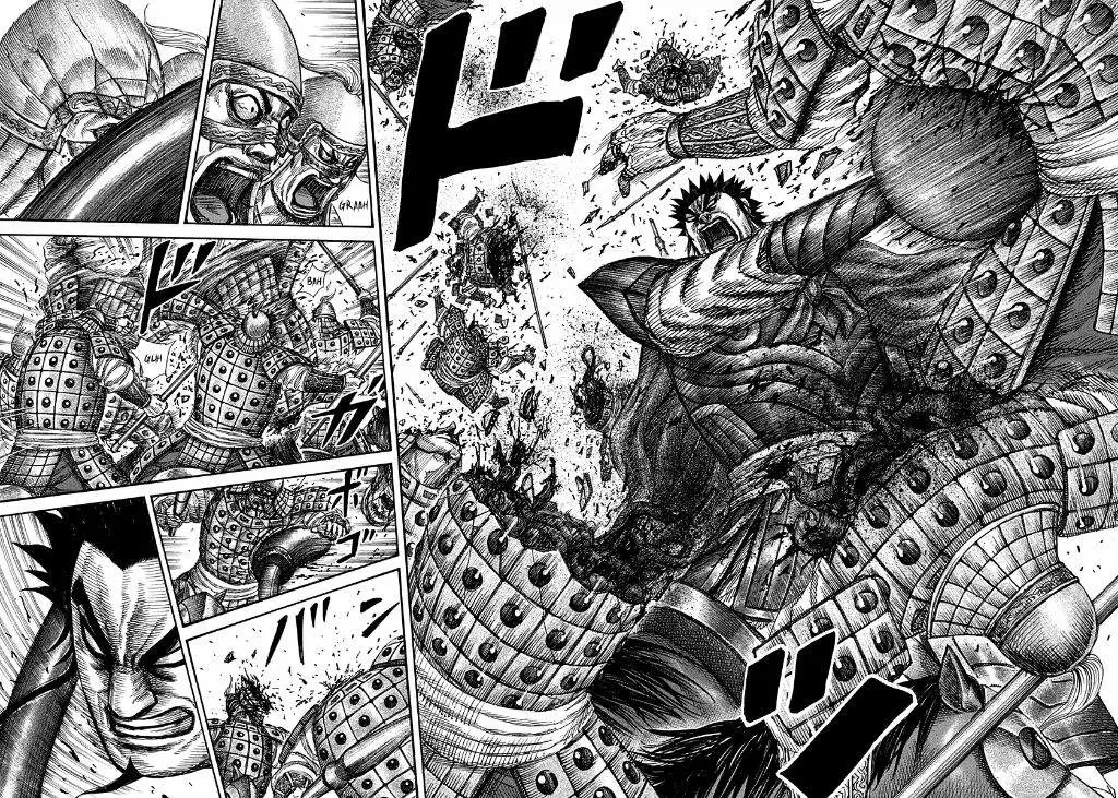 Gambar yang menampilkan panel-panel menarik dari Kingdom chapter 776