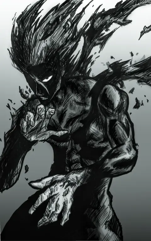 Gambar beberapa panel menarik dari manga Garou