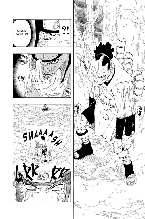 Panel-panel penting dari komik Naruto chapter 698.