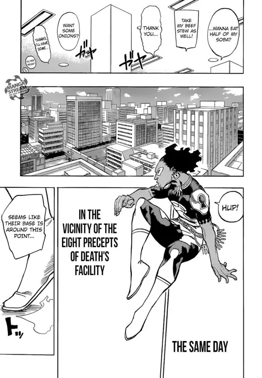 Beberapa panel penting dari Boku no Hero Academia chapter 137