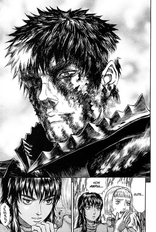 Panel-panel manga Berserk yang menampilkan adegan pertarungan