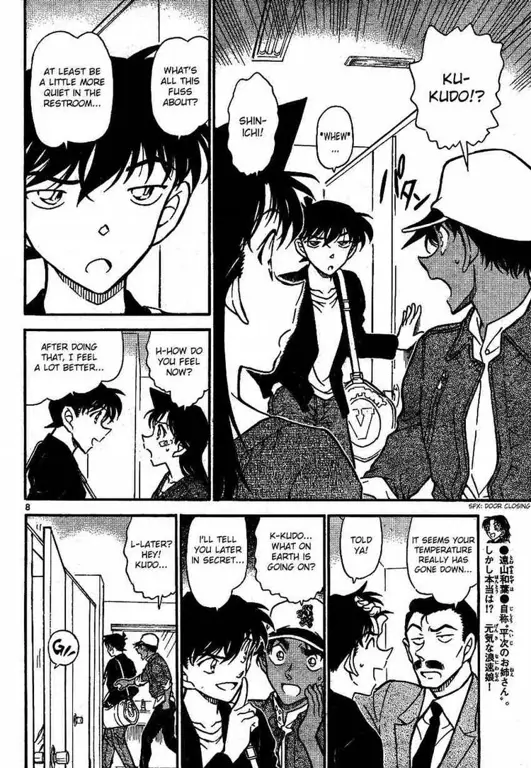 Panel-panel manga Detective Conan yang seru dan menegangkan