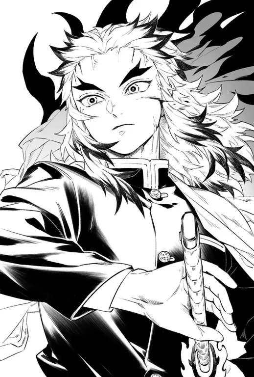 Gambar panel manga Kimetsu no Yaiba