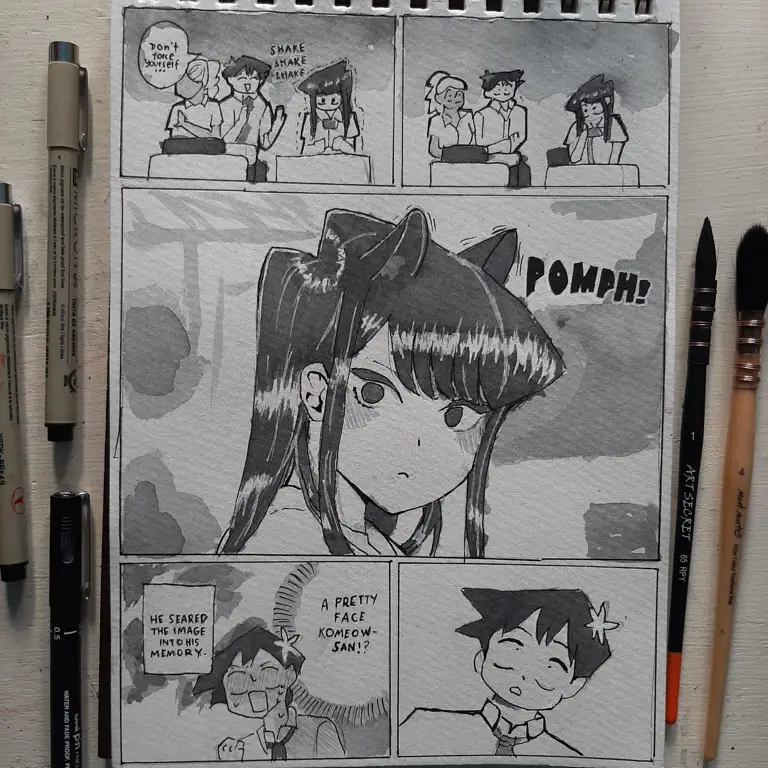 Panel-panel manga Komi-san yang menarik