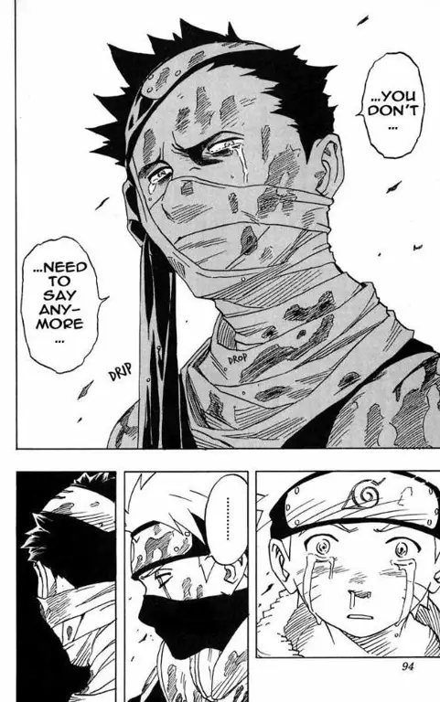 Panel-panel manga Naruto yang menampilkan berbagai adegan ikonik